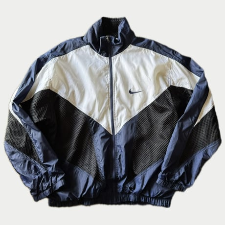 〜00's NIKE ナイロン×メッシュ切り替えジャケット　L