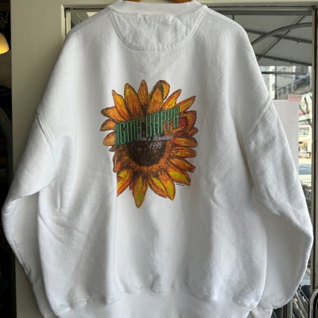 90's USA製 カレッジひまわりスウェット XL