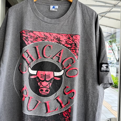 90's USA製 CHICAGO BULLS プリントT L