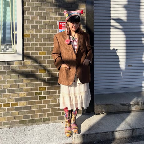 RALPH LAUREN スエードテーラードジャケット