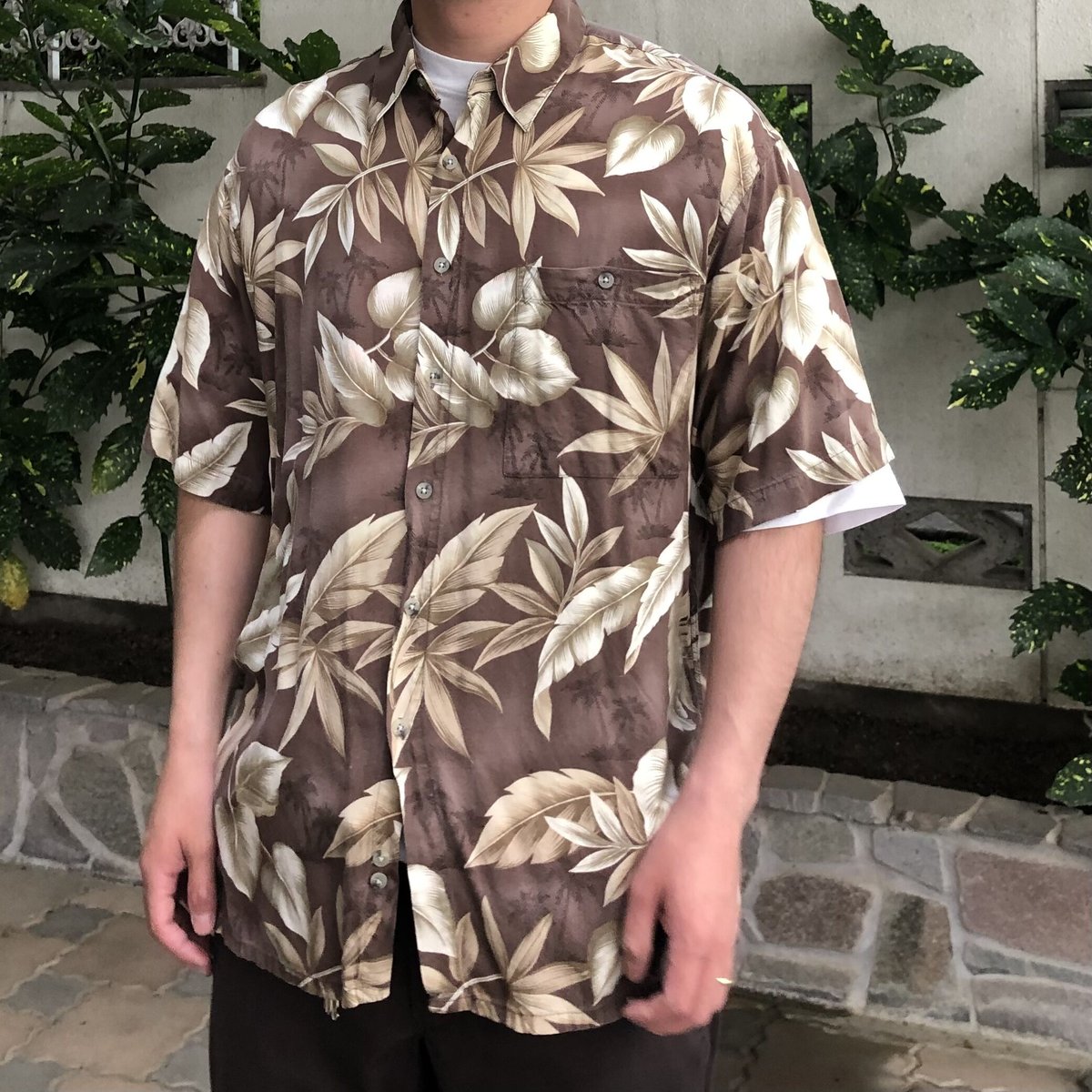 【pierre cardin】(L) コットン 総柄 花柄 シャツ pierre cardin - 【pierre cardin】(L) コットン 総柄 花柄