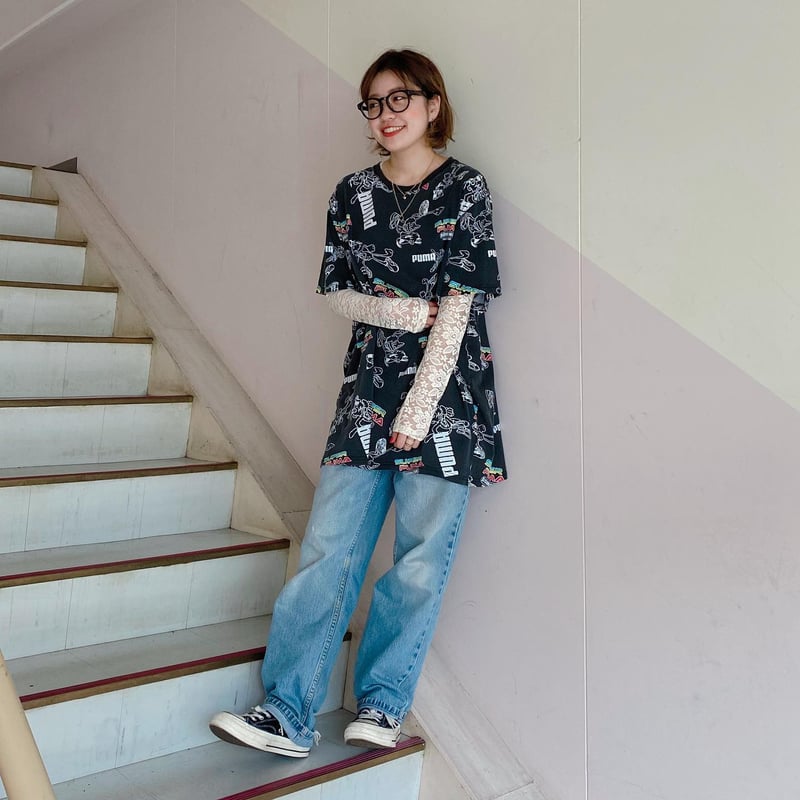 PUMA総柄プリントTシャツ | CUSTOM FEVER