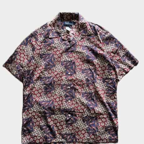 90's POLO by Ralph Lauren 総柄シャツ M