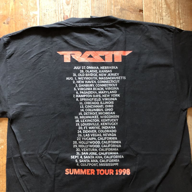 90's RATT SUMMER TOUR1998 バンドTシャツ | CUSTOM FEVER
