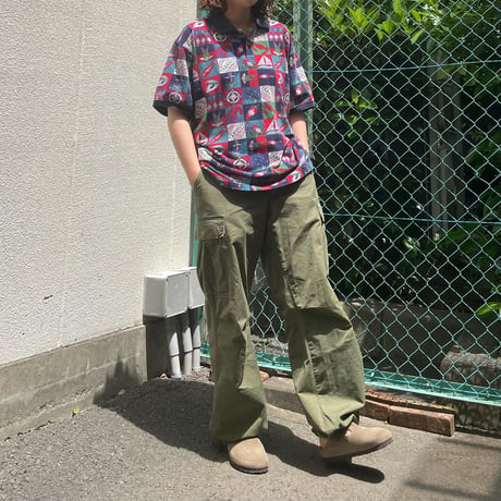 タバスコ総柄ポロシャツ