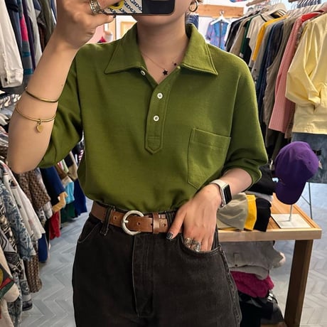 グリーンポロシャツ🌿