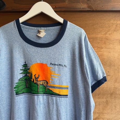 80s USA製 リンガーTシャツ