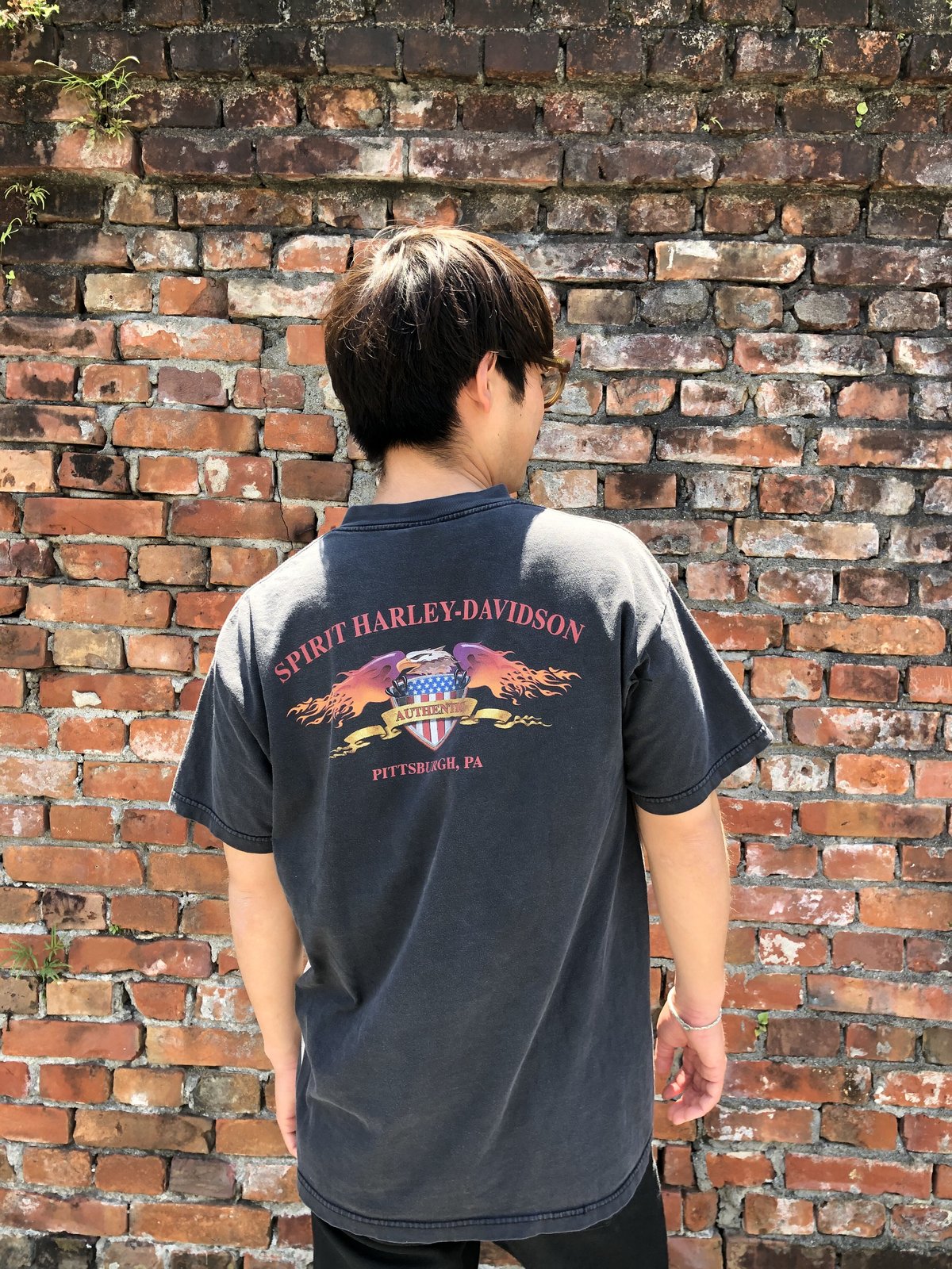 HARLEY DAVIDSON 両面プリントTシャツ 黒XL | CUSTOM FEVER