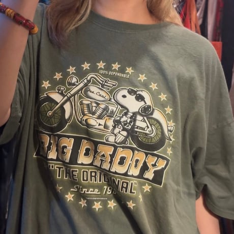 SNOOPY “BIG DADDY” プリントTシャツ