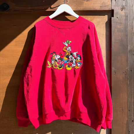 90s Disneyキャラ刺繍スウェット