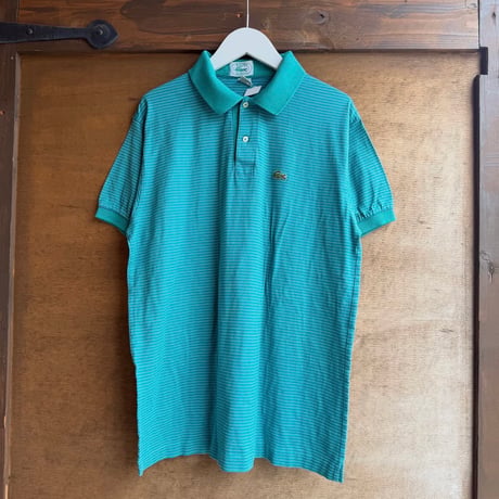 LACOSTE ボーダーポロシャツ