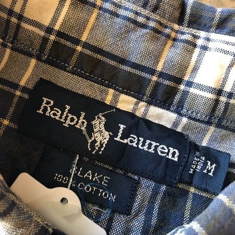 Ralph Lauren 半袖チェックシャツ 〝BLAKE〟M