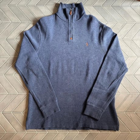POLO ハーフジップニット