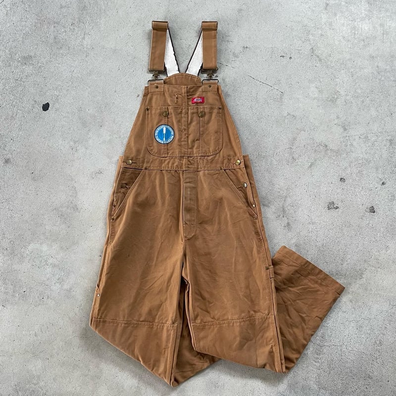 ✔b11 Dickies ダック地/オーバーオール/古着/実寸W44L34 ✓b11 Dickies ダック地/オーバーオール/古着/実寸W44L34 - メルカリ