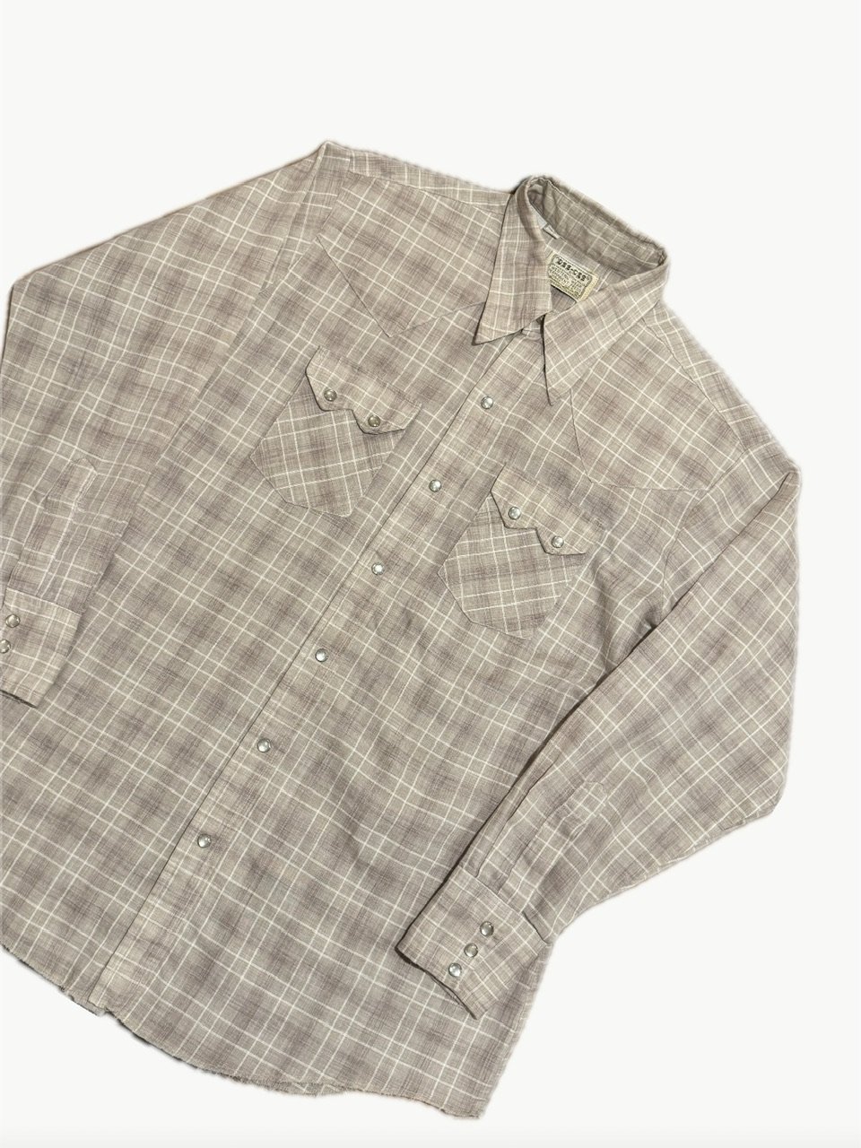 70's Dee-Cee　ウエスタンシャツ　サイズ15 （L相当） ブラック 70's コットンサテン ウエスタンシャツ ブラック 表記(15/33) | すべて