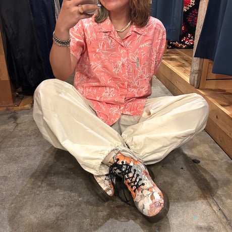 Columbia フラミンゴ　オープンカラーシャツ