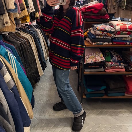 90s OLD GAP マルチボーダーニット
