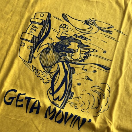 〜80's未使用プリントTシャツ〝GETA MOVIN'〟