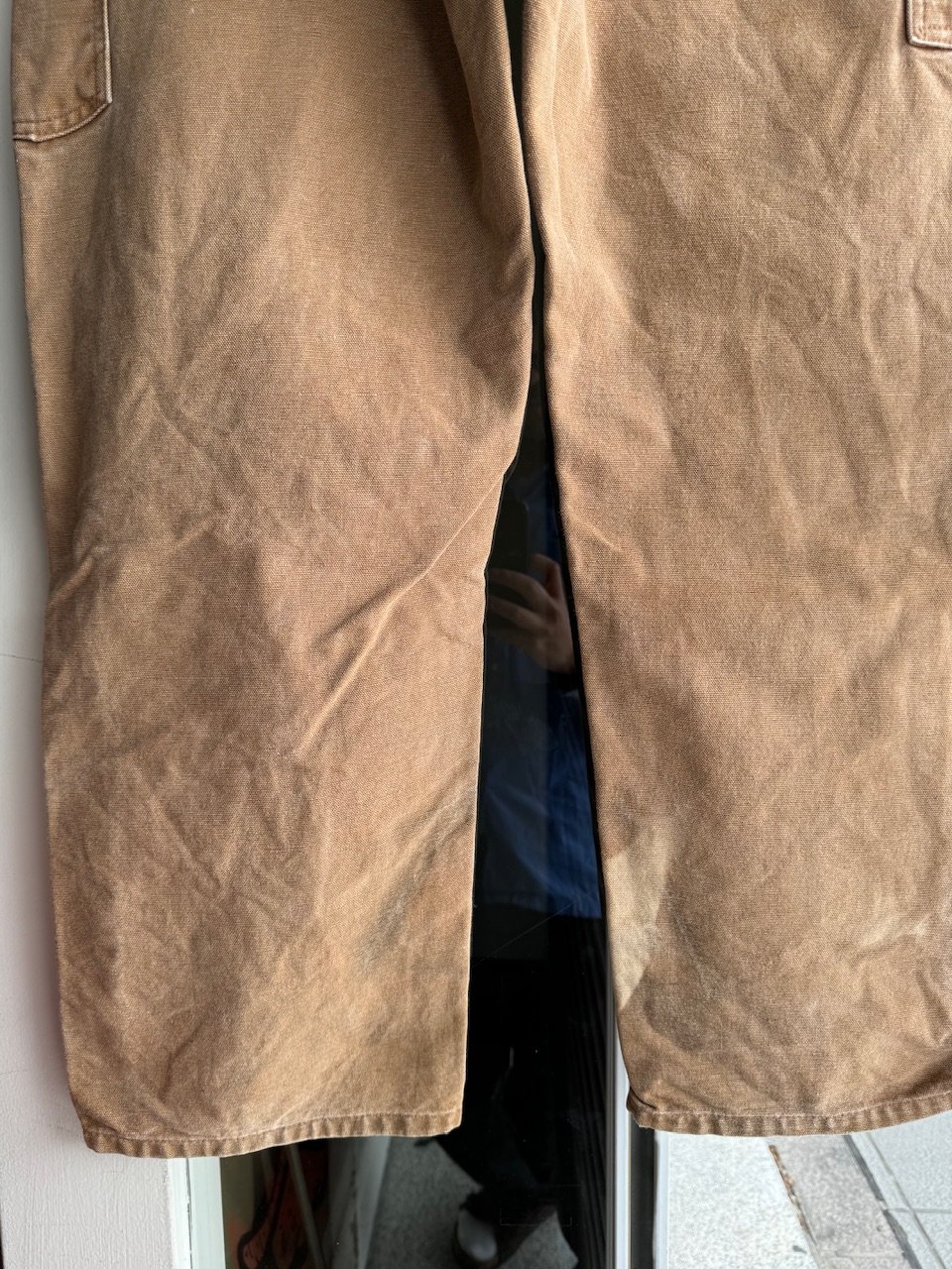 カーハート　ダブルニーブラック　W36 L30 雰囲気抜群 USA製 カーハート ブラック B136 W36L30 ダブルニー - メルカリ