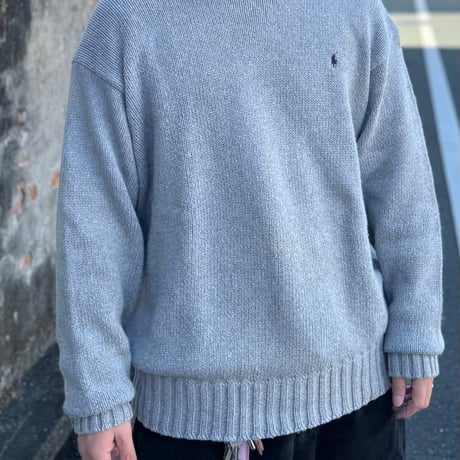 POLO コットンニットセーター  XL