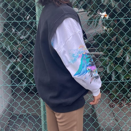 USA製Reebokスウェットベスト