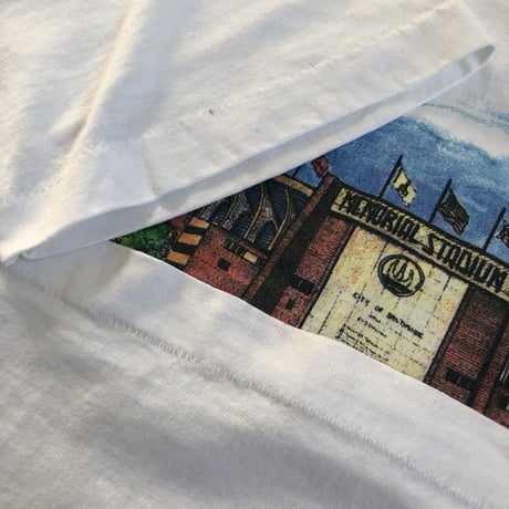 90's MEMORIAL STADIUM プリントT XL