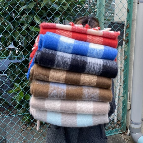 【NEW】ブロックチェックマフラー