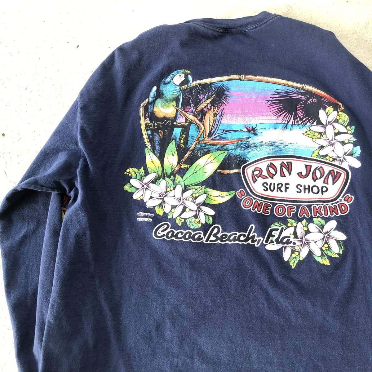 90s RON JON L/S TEE ロンT サイズXLネックUネック