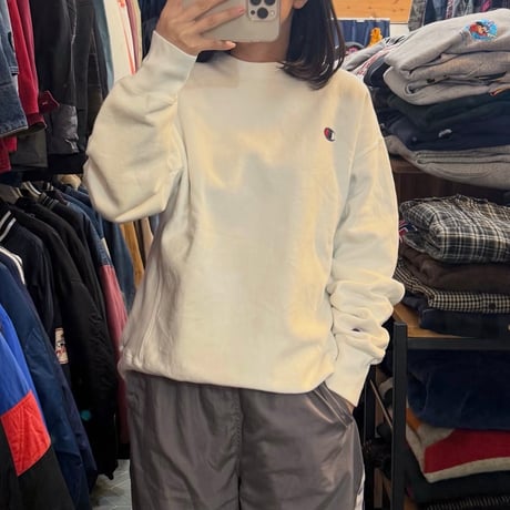 champion reverse weave ワンポイントスウェット
