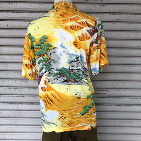 ocean pacific 和柄シャツ