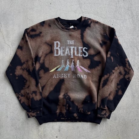 THE BEATLES アビイ・ロード ブリーチ加工スウェット