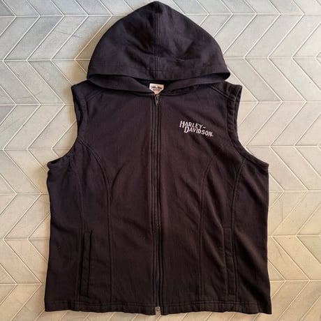 Harley-Davidson フード付きジップベスト