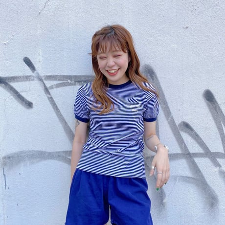80's CHAMPION NOTRE DAME ボーダーTシャツ