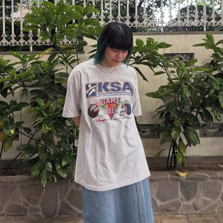 USA製 Disney SPORTS KSA 両面プリントTシャツ