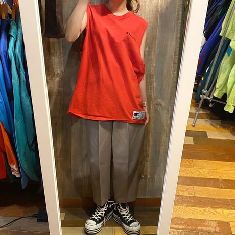 CHAMPIONノースリーブTシャツ