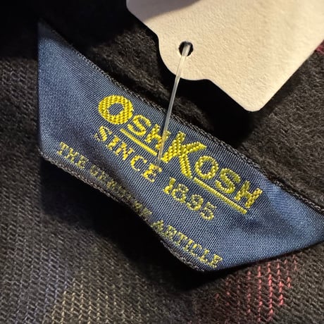 80年代OSHKOSH ストライプウエスタンネルシャツ