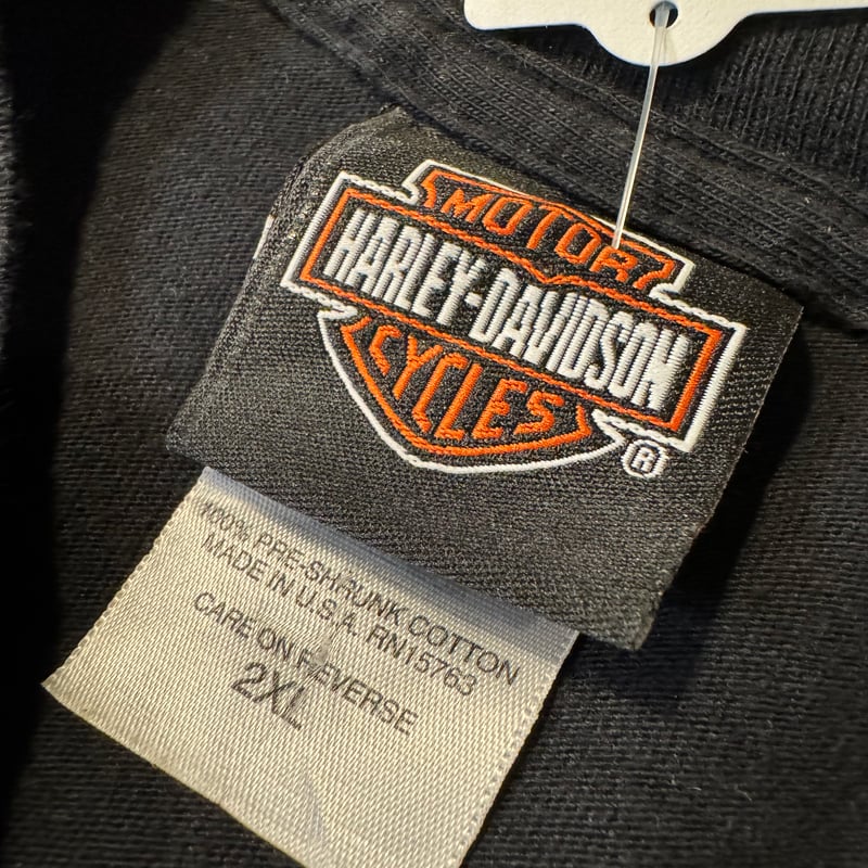 【USA製】鬼フェード Harley-Davidson ロンT ヴィンテージ サンフェード]Harley-Davidson/ハーレーダビッドソン ロンT 長袖