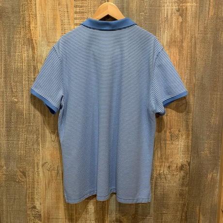 L.L.Bean細ボーダーポロシャツ