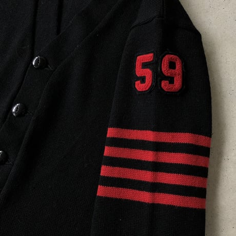 50's Dehen ビンテージレタードカーディガン
