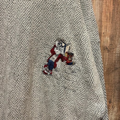 トム&ジェリー刺繍コットンニット