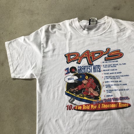 DAD'S GREATEST HITS! プリントTシャツ XL