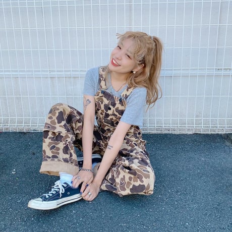 DUCK BAYダックハンター迷彩オーバーオール