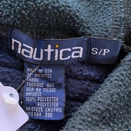 USA製NAUTICAハイネックフリースパーカー