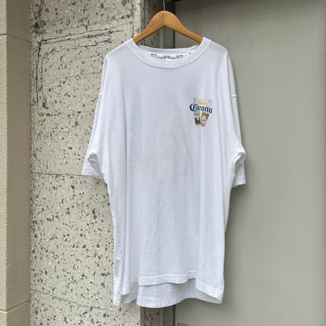 Coronaビール　陰陽マーク　両面プリントTシャツ