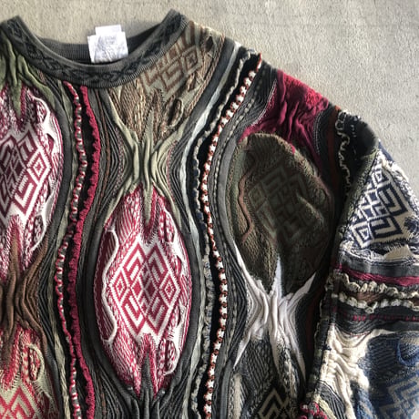 COOGI 3Dコットンニットセーター M
