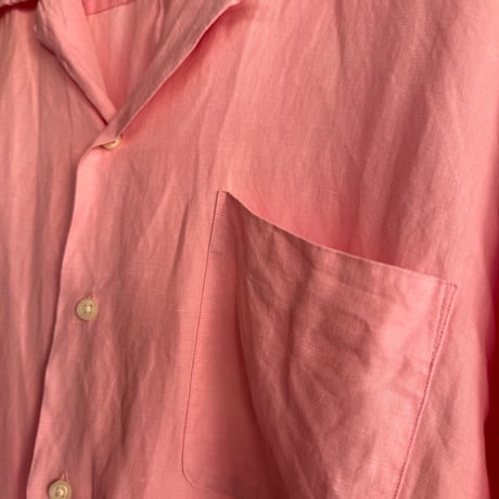 Ralph Lauren リネンシルク オープンカラーシャツ