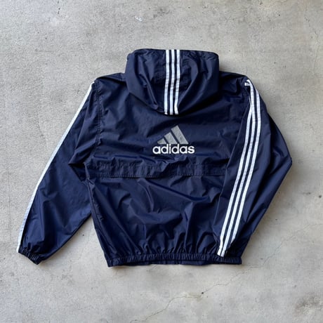 90s adidas フーディナイロンジャケット