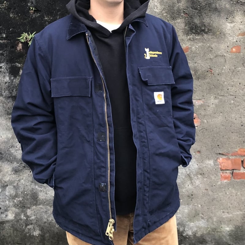 90s Carhartt ダック トラディショナルコート ネイビー XL