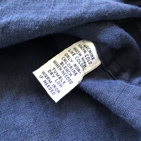 Ralph Laurenリネン長袖シャツ ネイビー XXL
