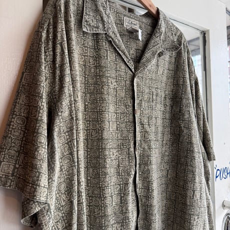 L.L.Bean 総柄コットンシャツ XL